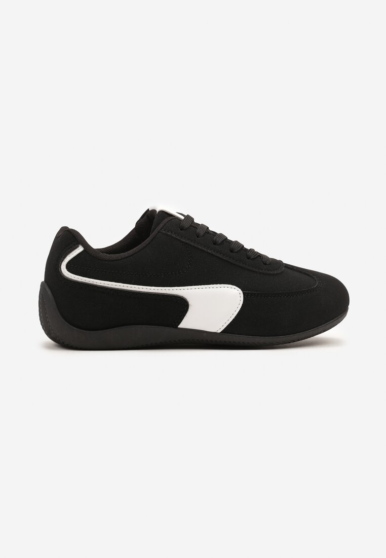 Czarne Sneakersy Typu Klasyczne Tenisówki Zelritia