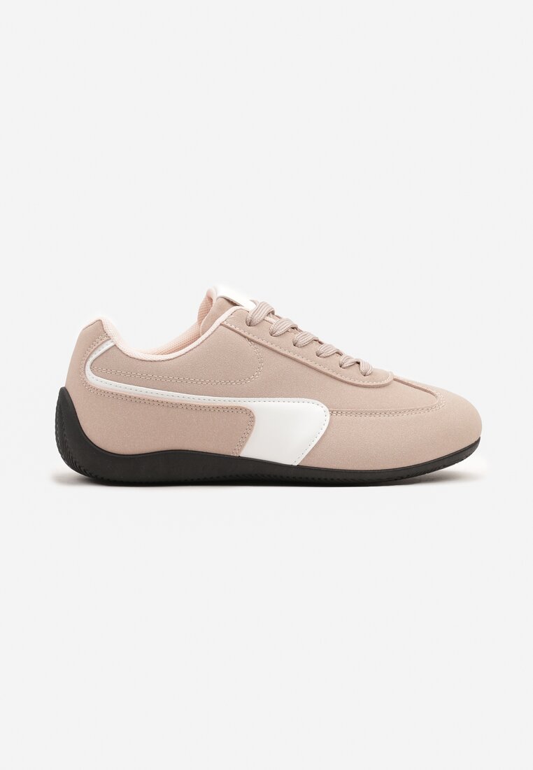 Różowe Sneakersy Typu Klasyczne Tenisówki Zelritia