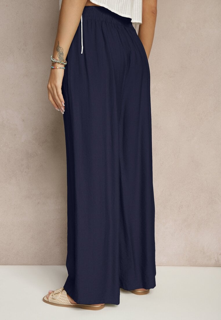 Pantaloni Lannalie Bleumarin