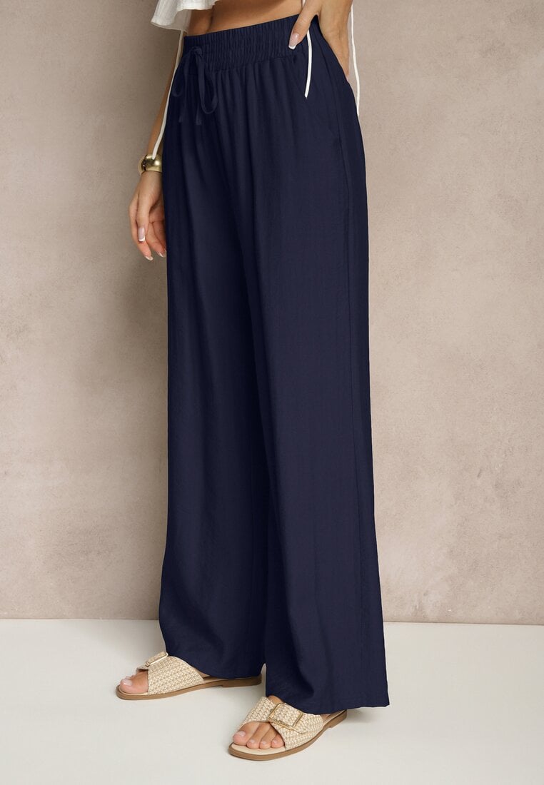 Pantaloni Lannalie Bleumarin