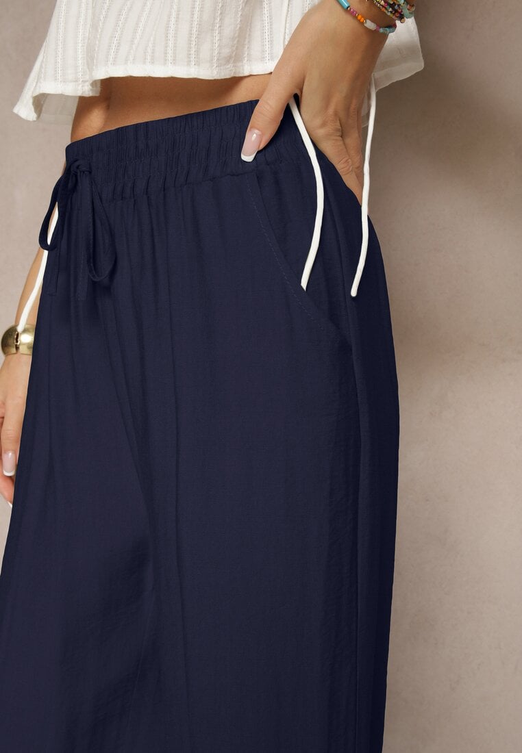Pantaloni Lannalie Bleumarin