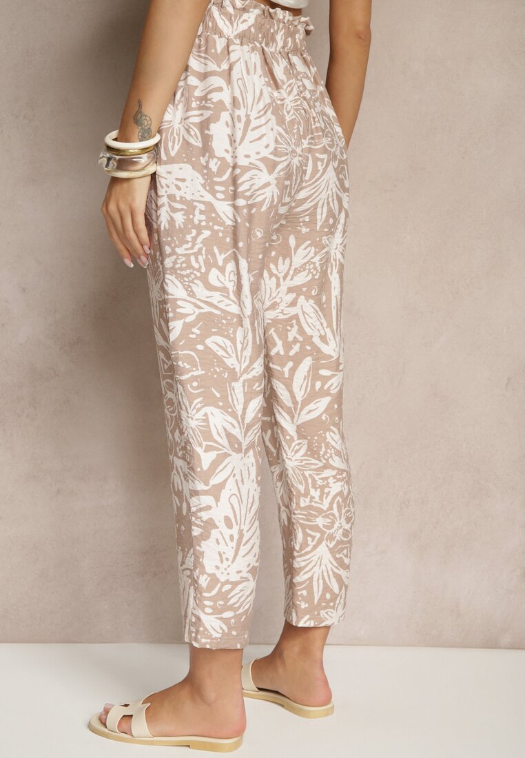 Pantaloni Ellorine Bej deschis