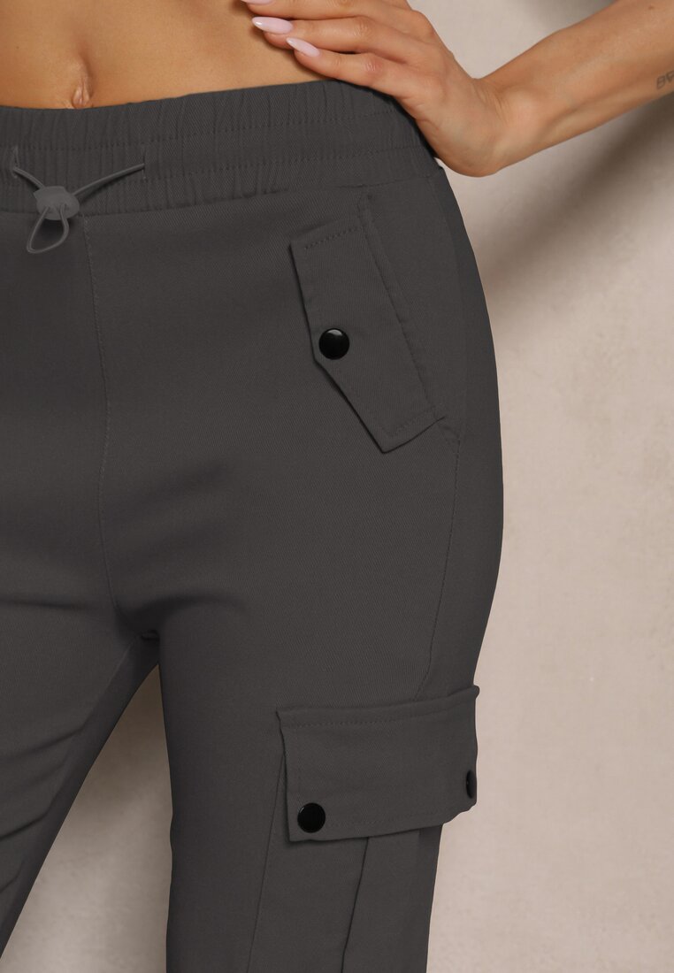 Pantaloni Evianirae Gri închis