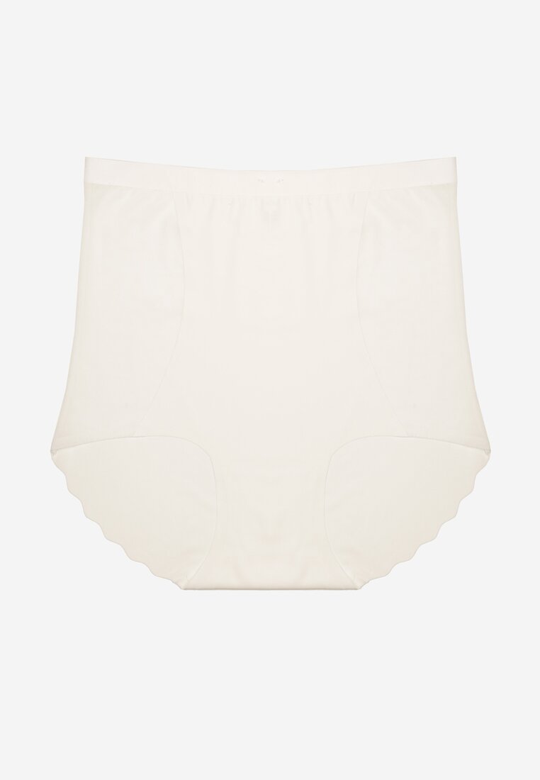 Biała Bezszwowa Bielizna modelująca Majtki High Waist Falawena