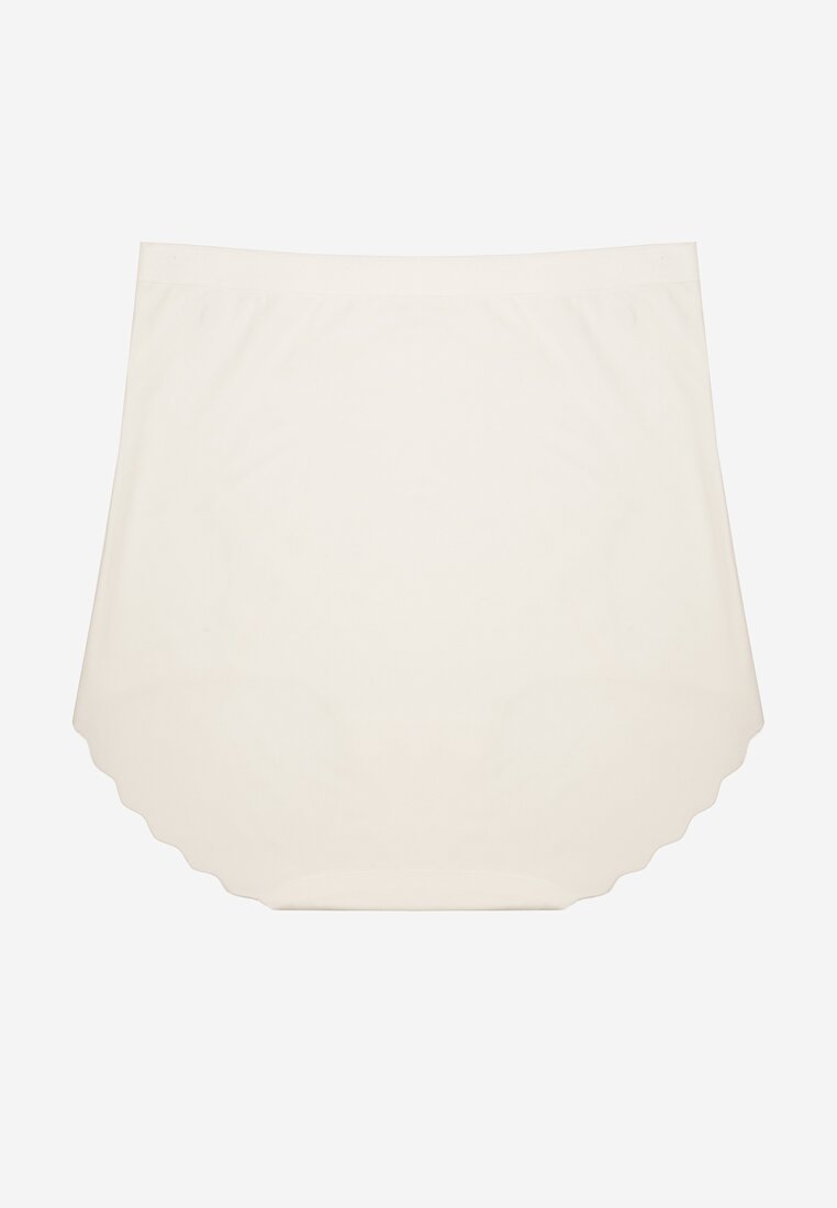 Biała Bezszwowa Bielizna modelująca Majtki High Waist Falawena