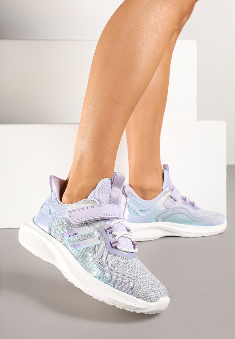 Pantofi sport Neolina Gri cu mov