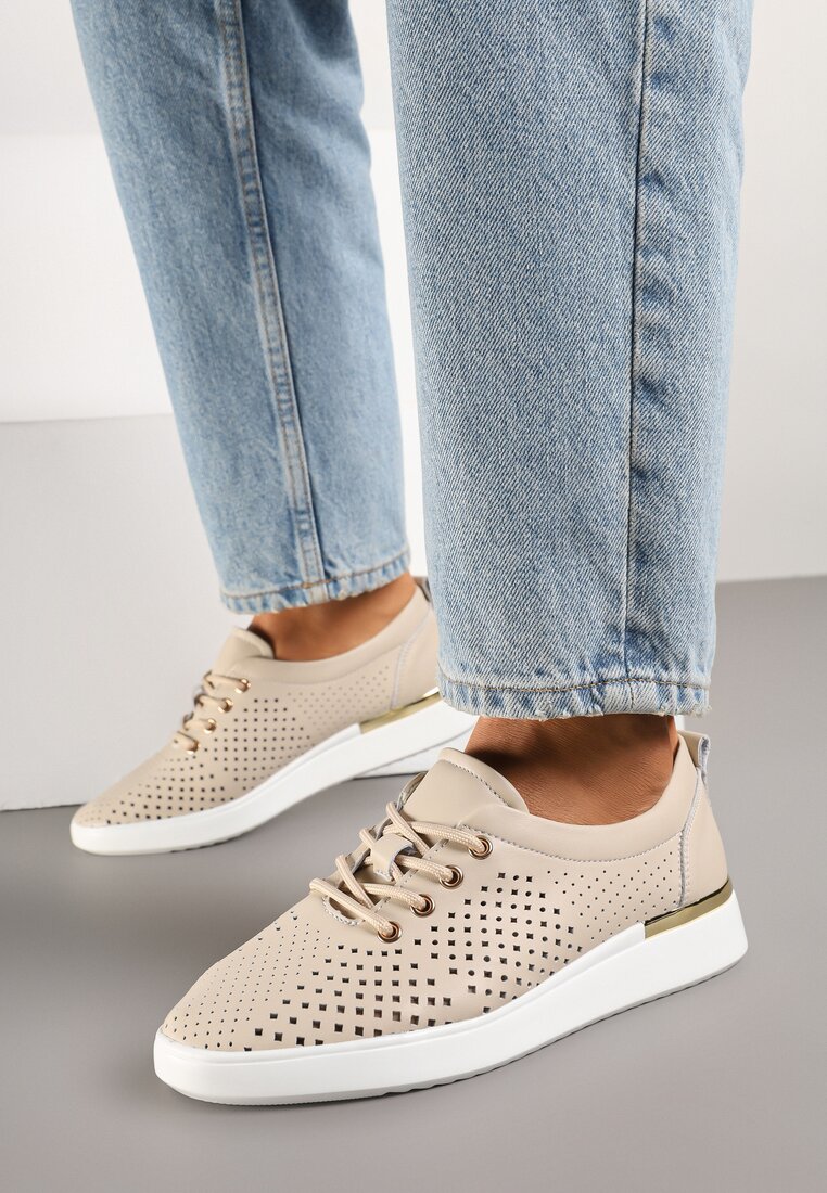 Sneakers Frolzeki Bej închis
