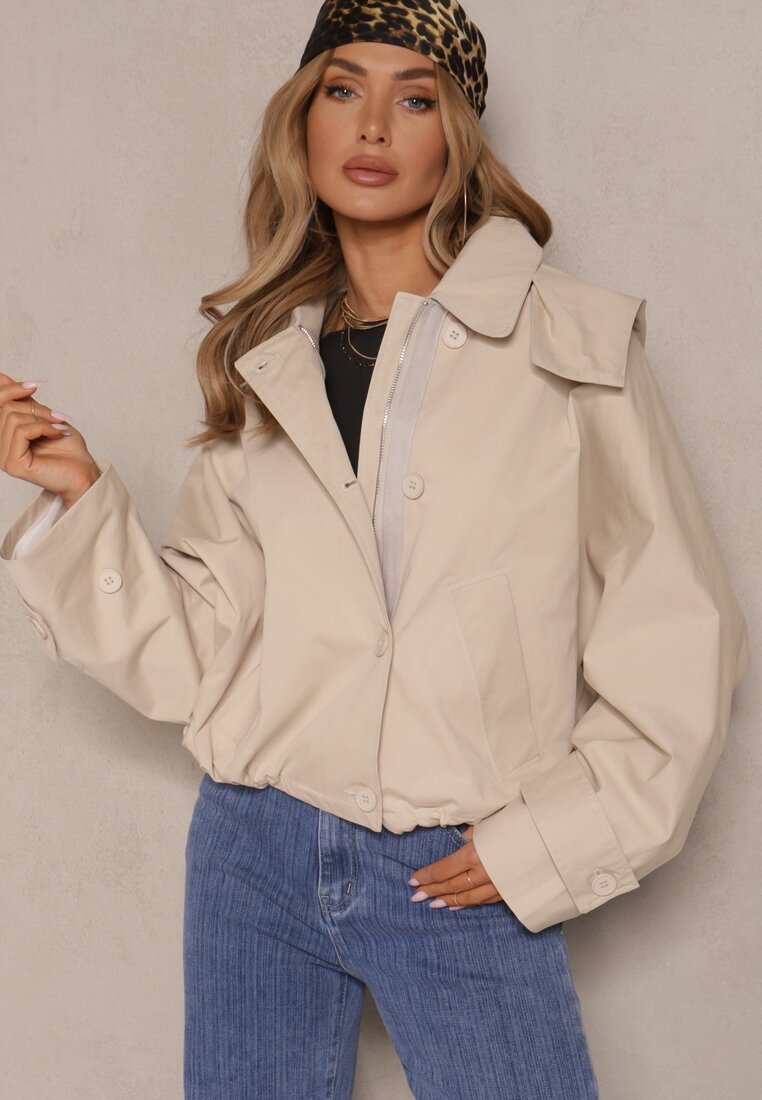 Geacă Amillora Bej deschis