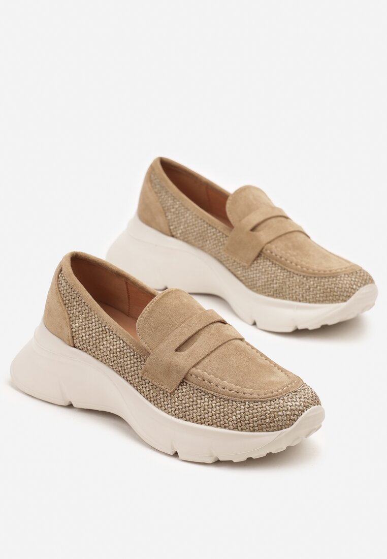 Pantofi casual Eraviella Bej închis
