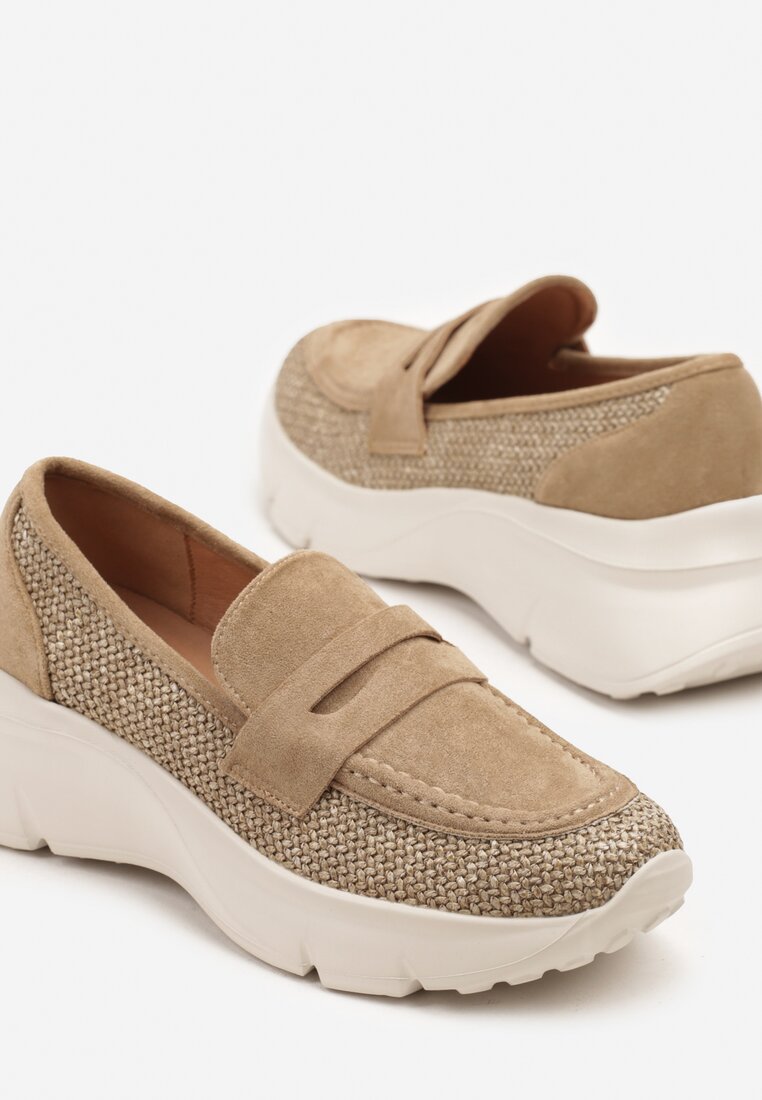 Pantofi casual Eraviella Bej închis