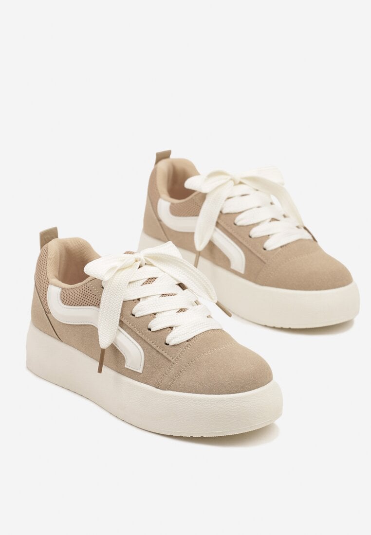Sneakers Kornelna Bej închis
