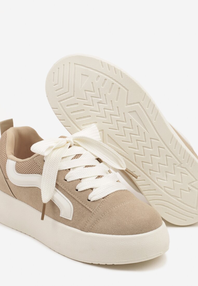 Sneakers Kornelna Bej închis