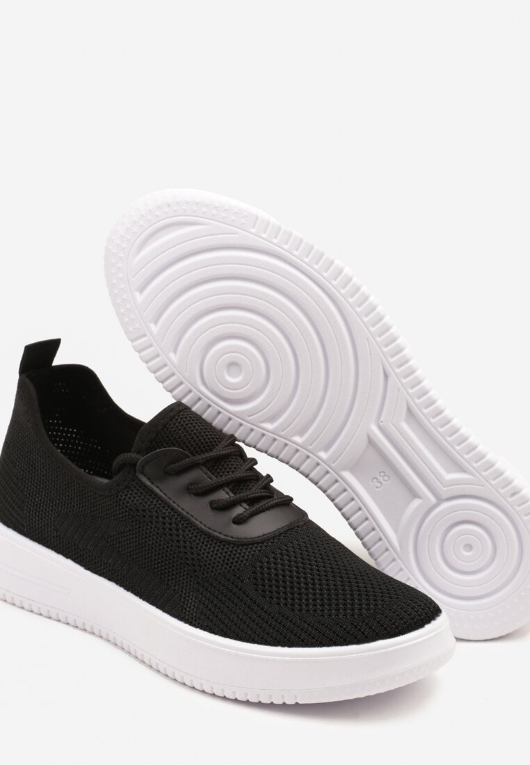 Czarne Siateczkowe Buty Sportowe Sneakersy Eravessa