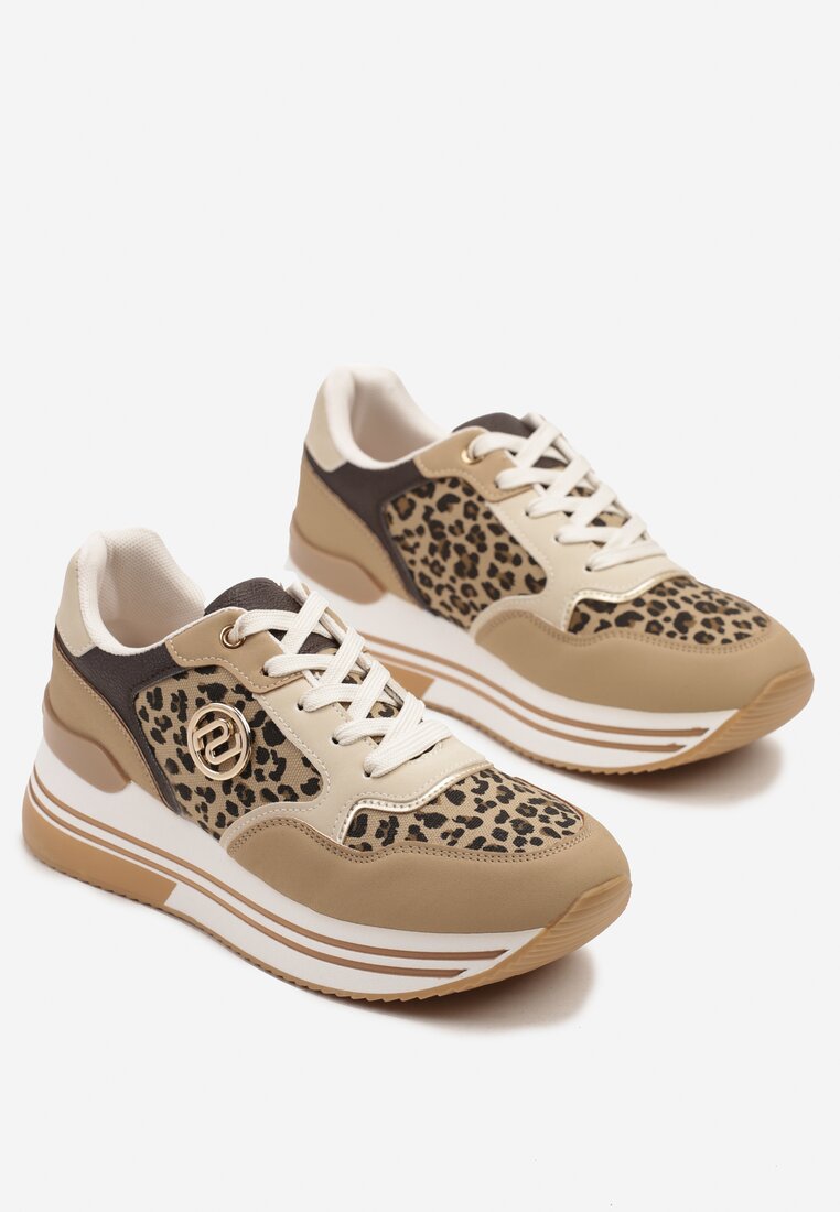 Sneakers Roniane Imprimeu leopard