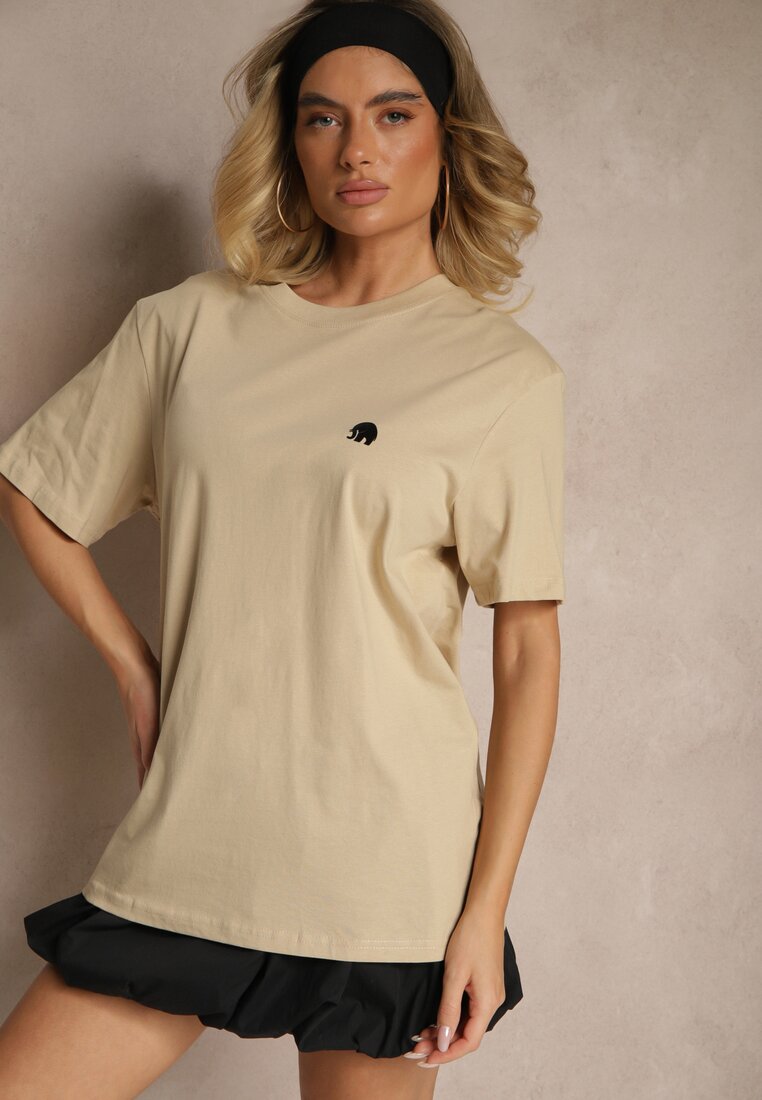 Tricou Laniriel Bej închis