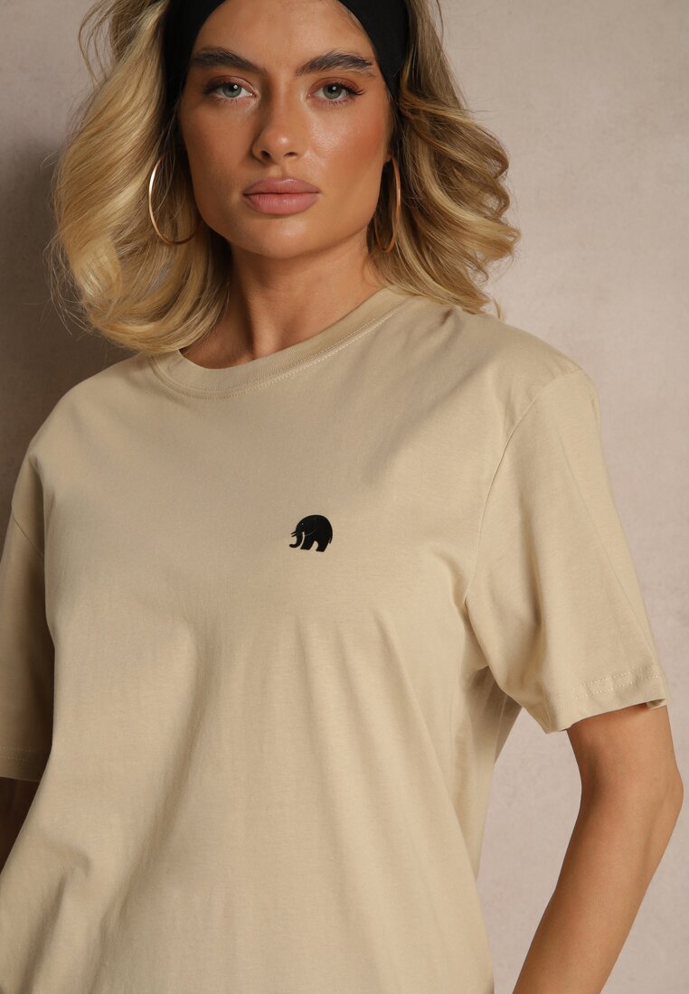 Tricou Laniriel Bej închis