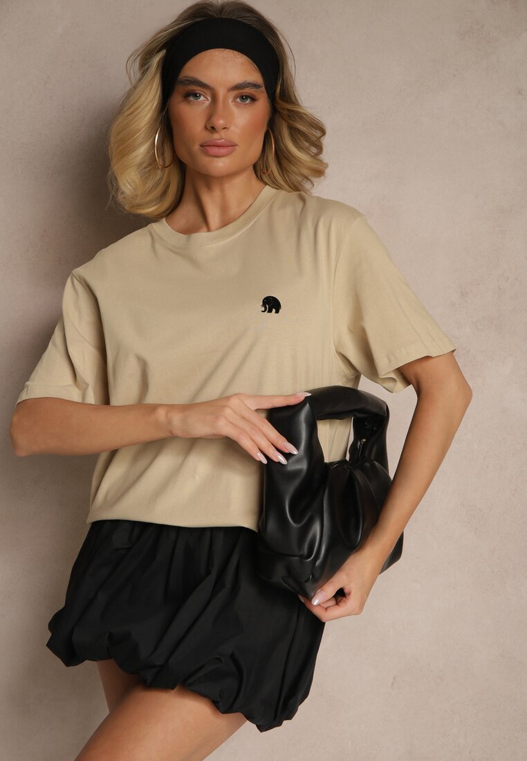 Tricou Laniriel Bej închis