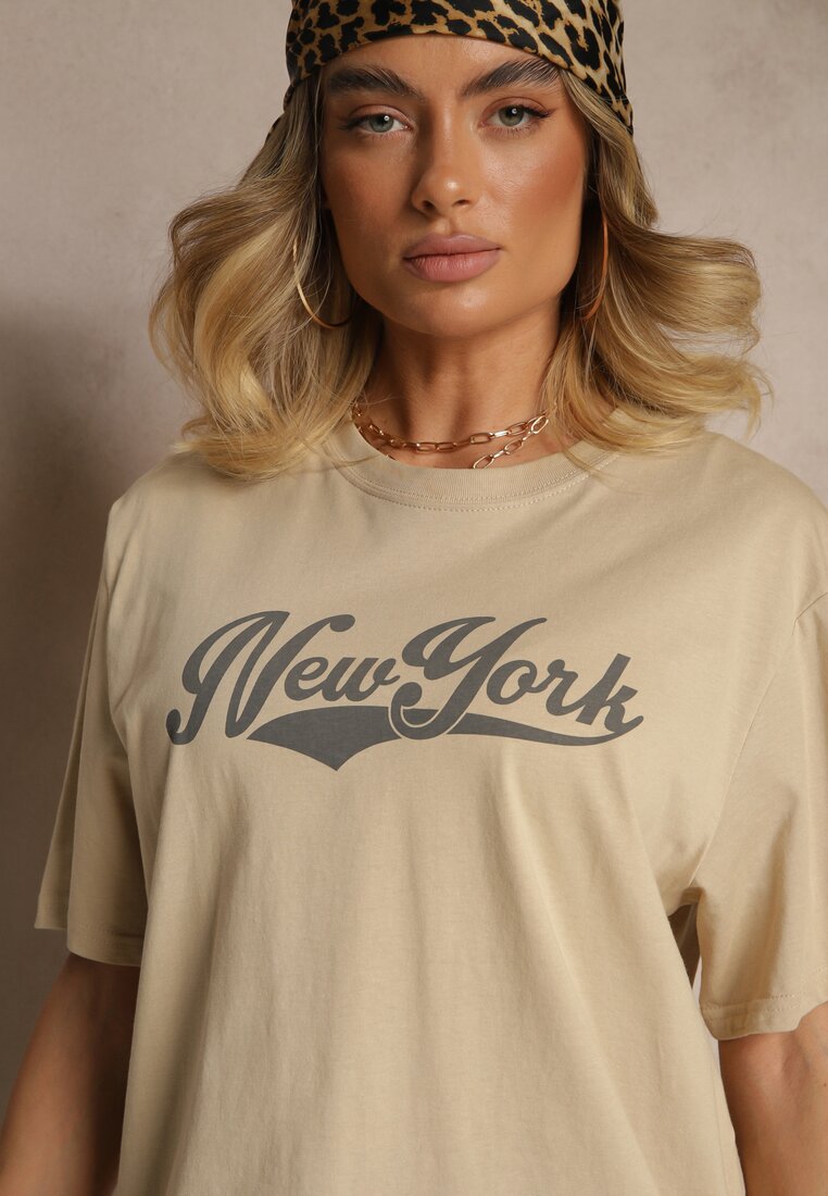 Tricou Evoriel Bej închis