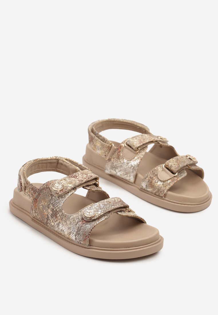Sandale Kolowenna Print piele de șarpe