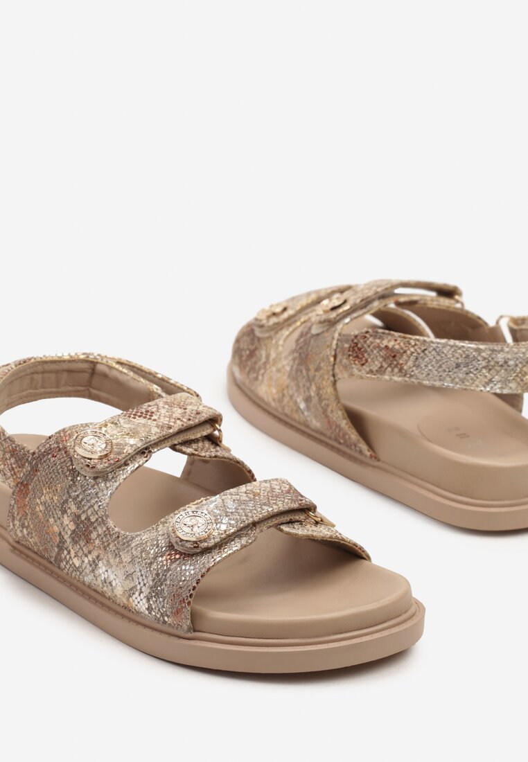 Sandale Kolowenna Print piele de șarpe