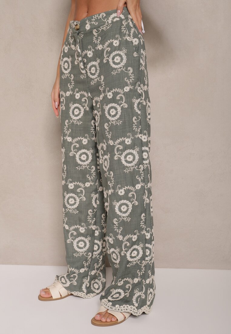 Pantaloni Issedi Verde închis