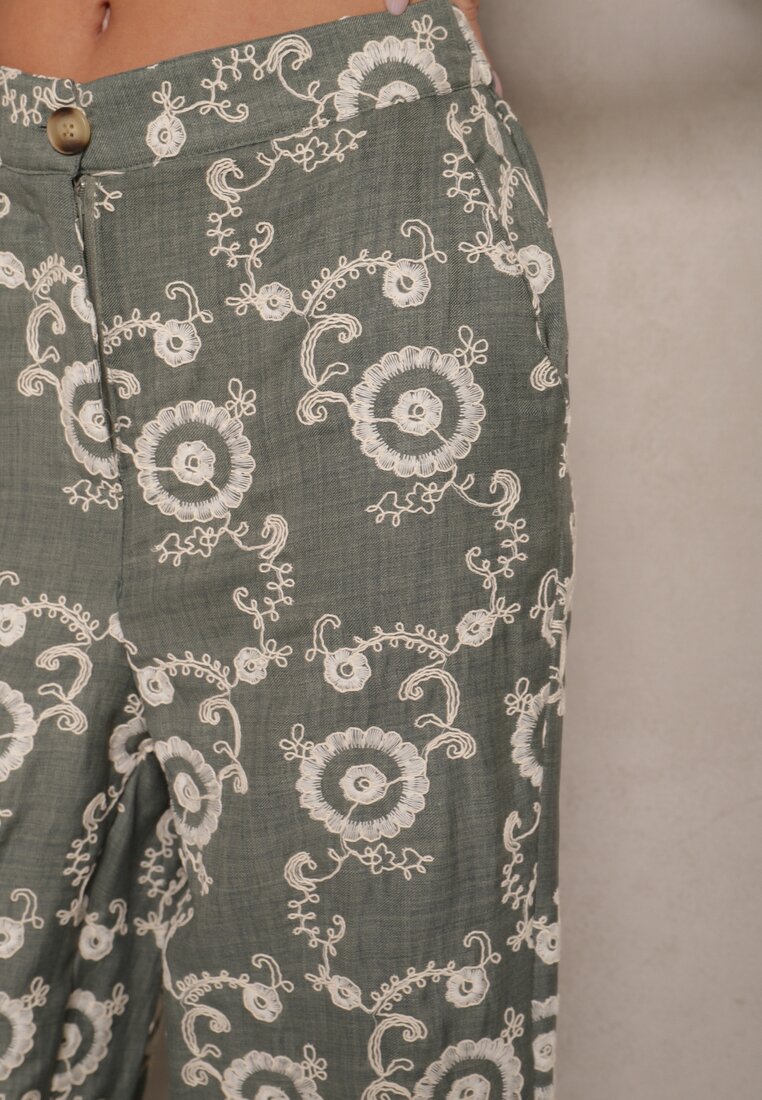 Pantaloni Issedi Verde închis
