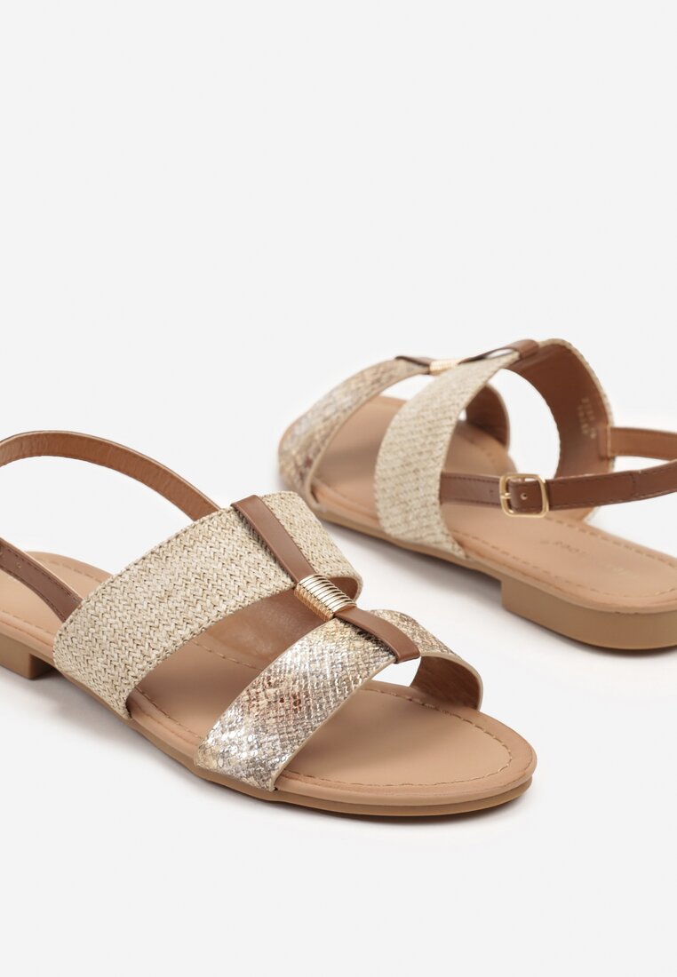 Sandale Mailles Print piele de șarpe