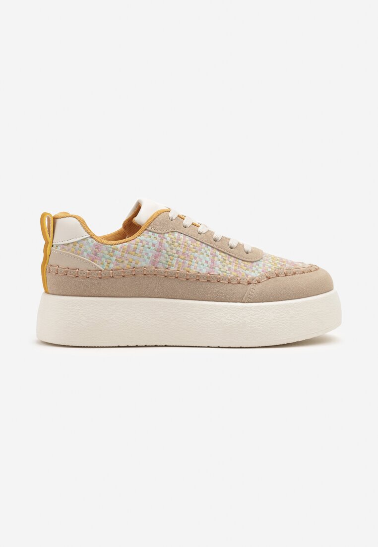 Sneakers Nilaraviela Bej închis