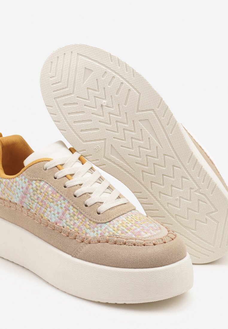 Sneakers Nilaraviela Bej închis
