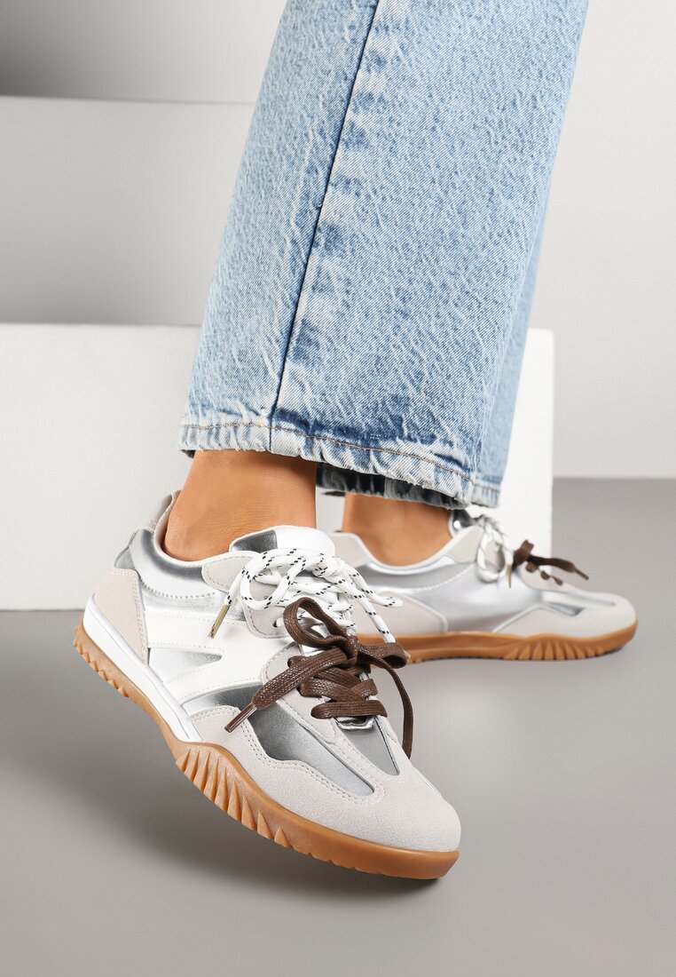 Sneakers Nilaviela Argintii