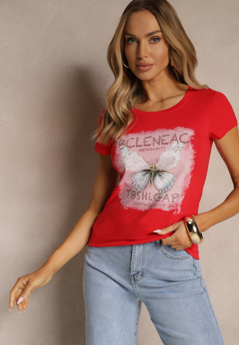 T-shirt Uliadwena Roșu