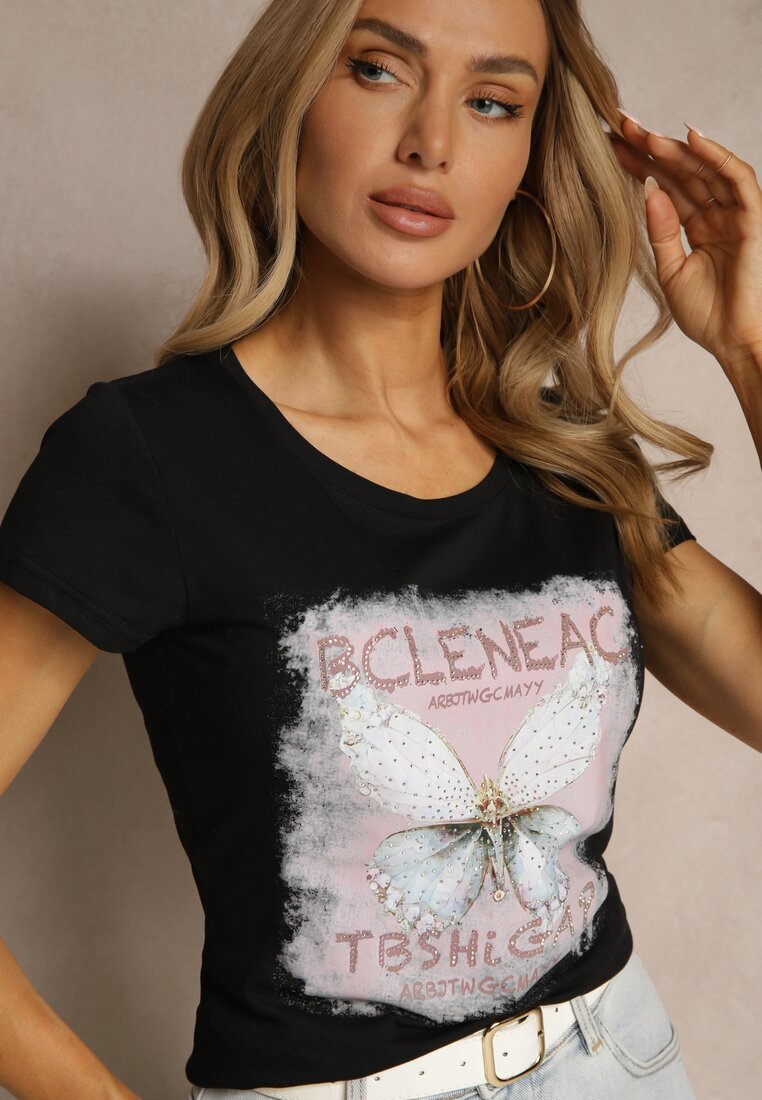 T-shirt Uliadwena Negru