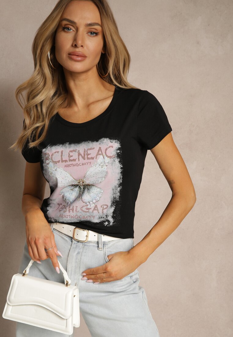 T-shirt Uliadwena Negru
