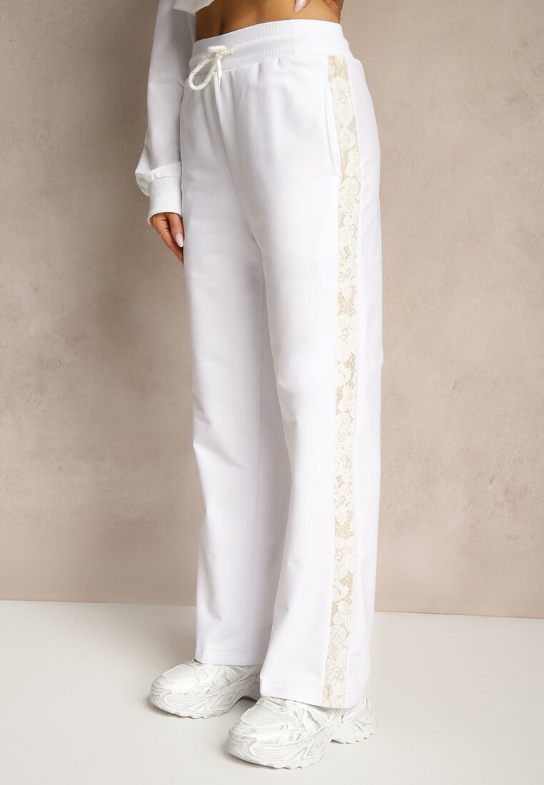 Pantaloni Eviariel Albi