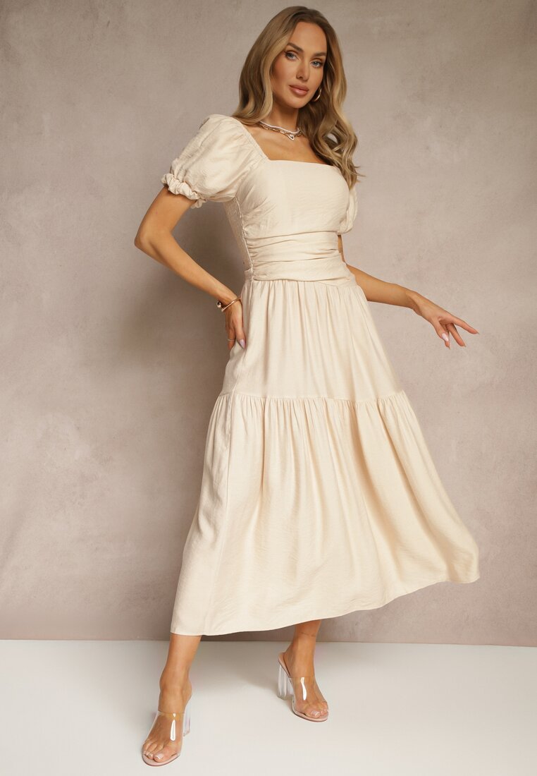 Rochie Naprine Bej