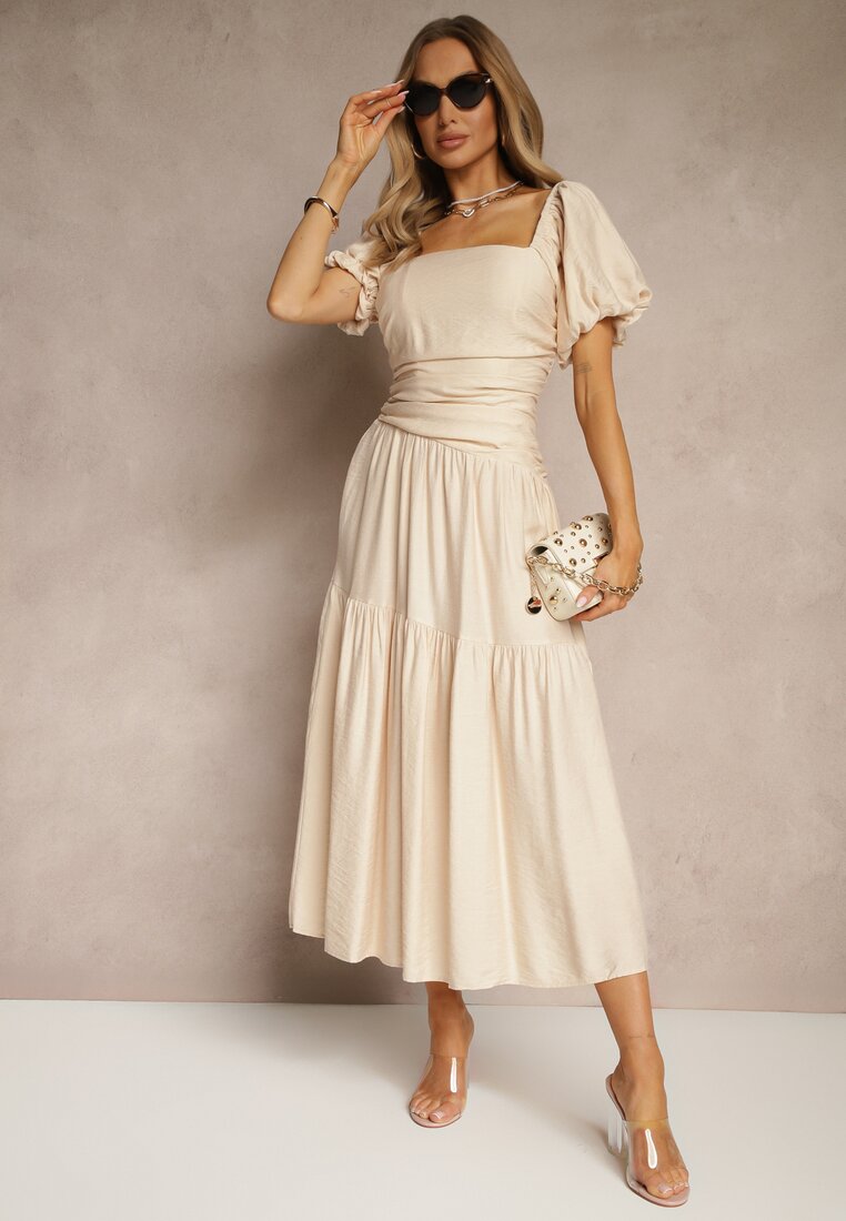 Rochie Naprine Bej