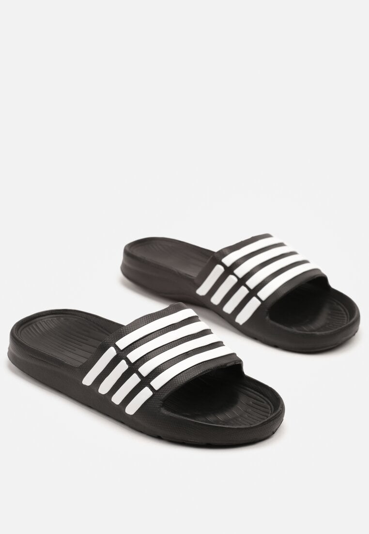 Papuci Napresa Negru cu alb