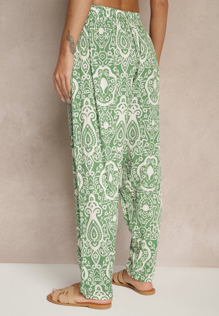 Pantaloni Jenavitha Verde închis