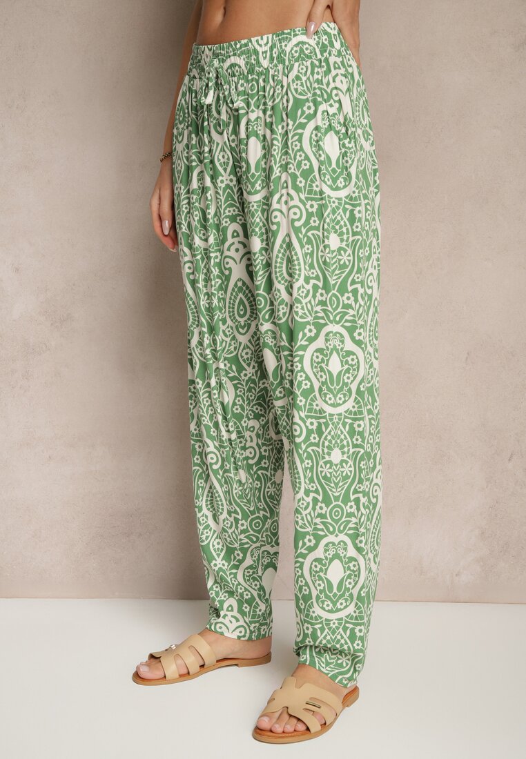 Pantaloni Jenavitha Verde închis