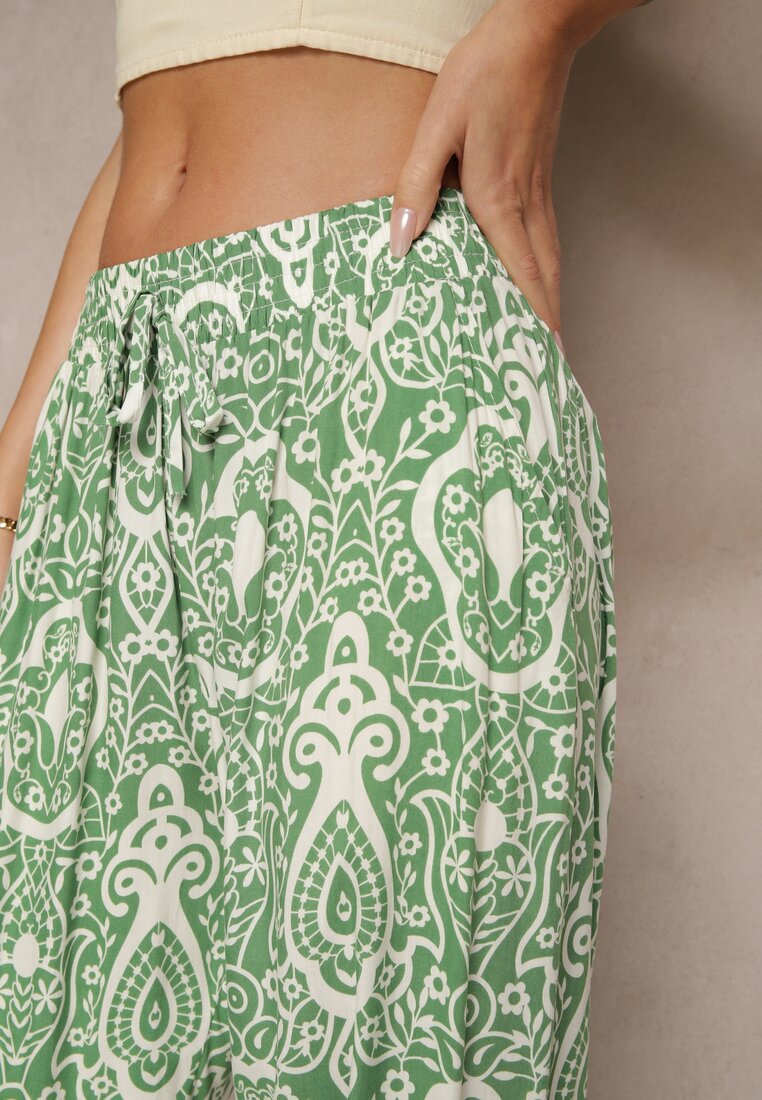 Pantaloni Jenavitha Verde închis