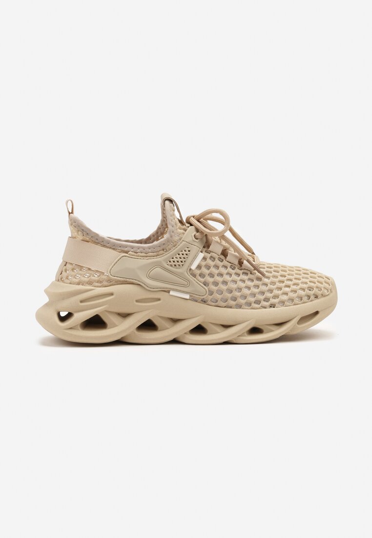 Sneakers Sanilova Bej închis