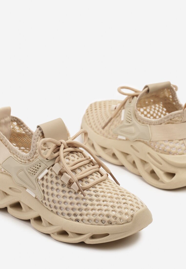 Sneakers Sanilova Bej închis