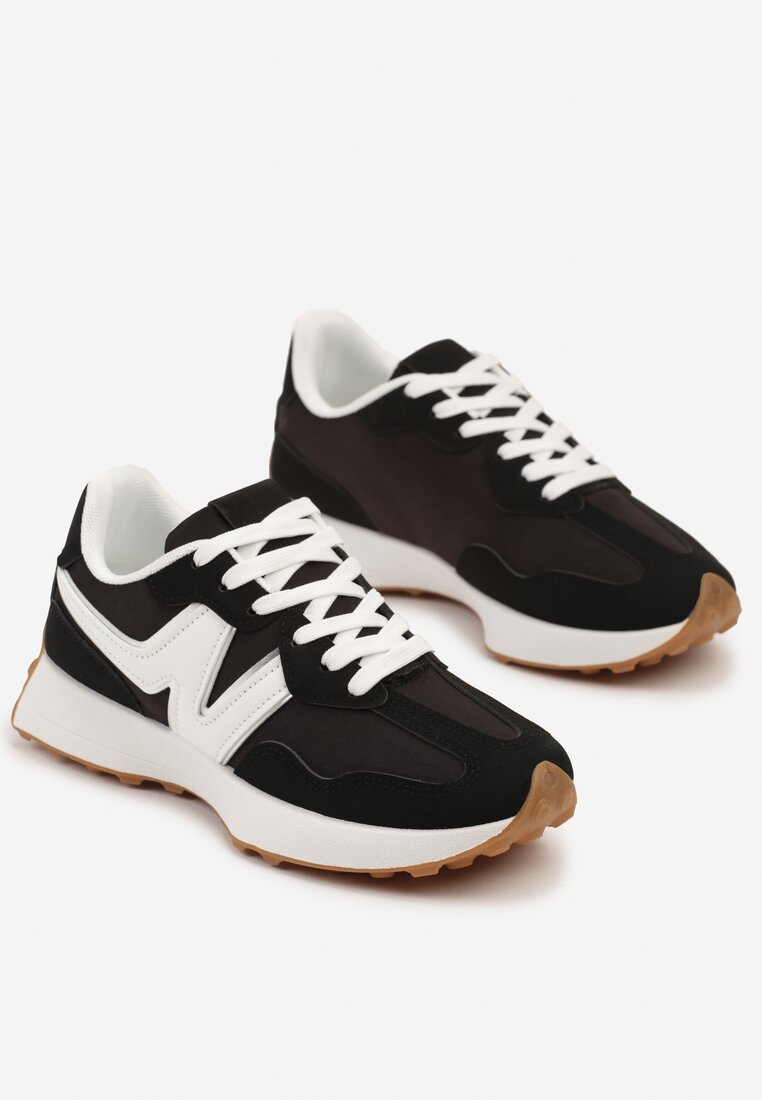 Sneakers Jenaviella Negru cu alb