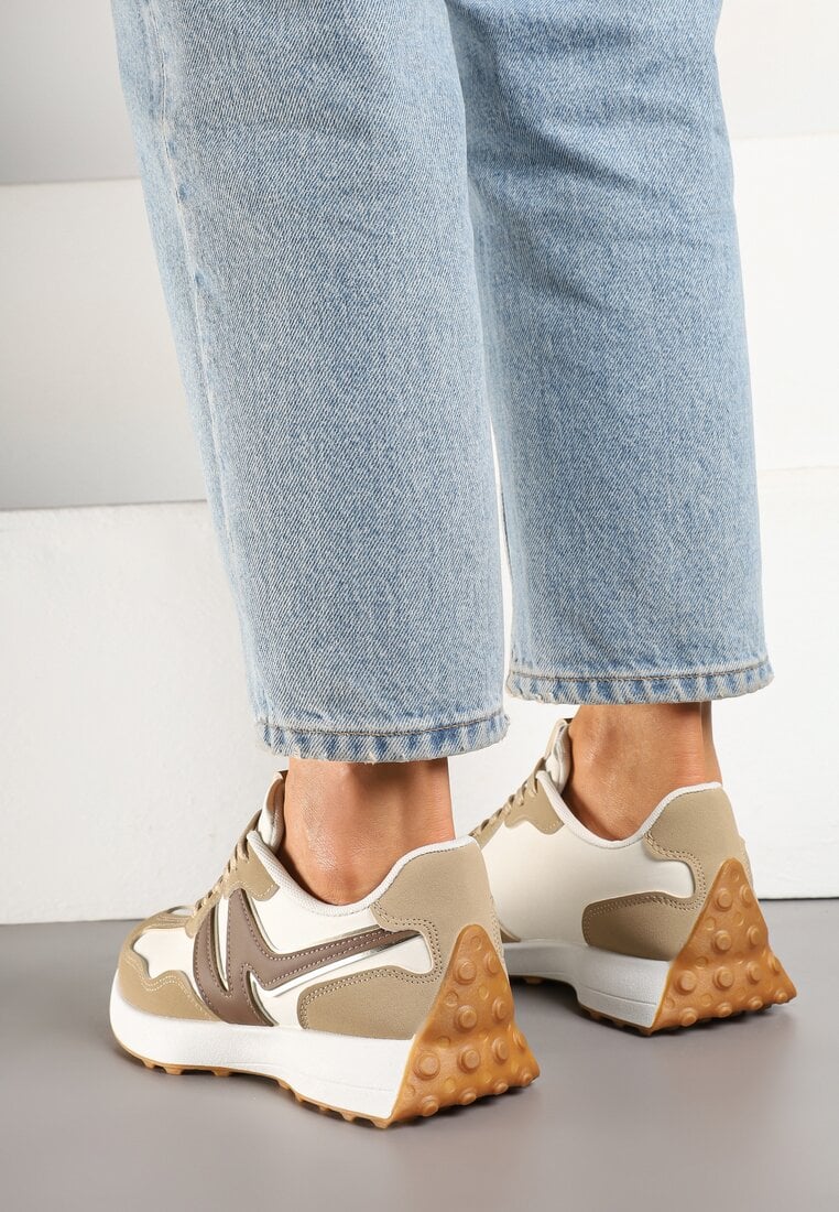 Sneakers Jenaviella Bej închis