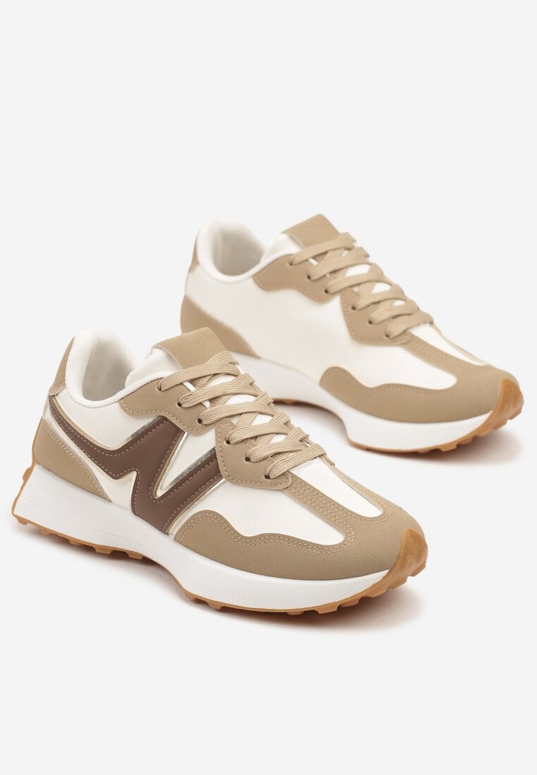 Sneakers Jenaviella Bej închis