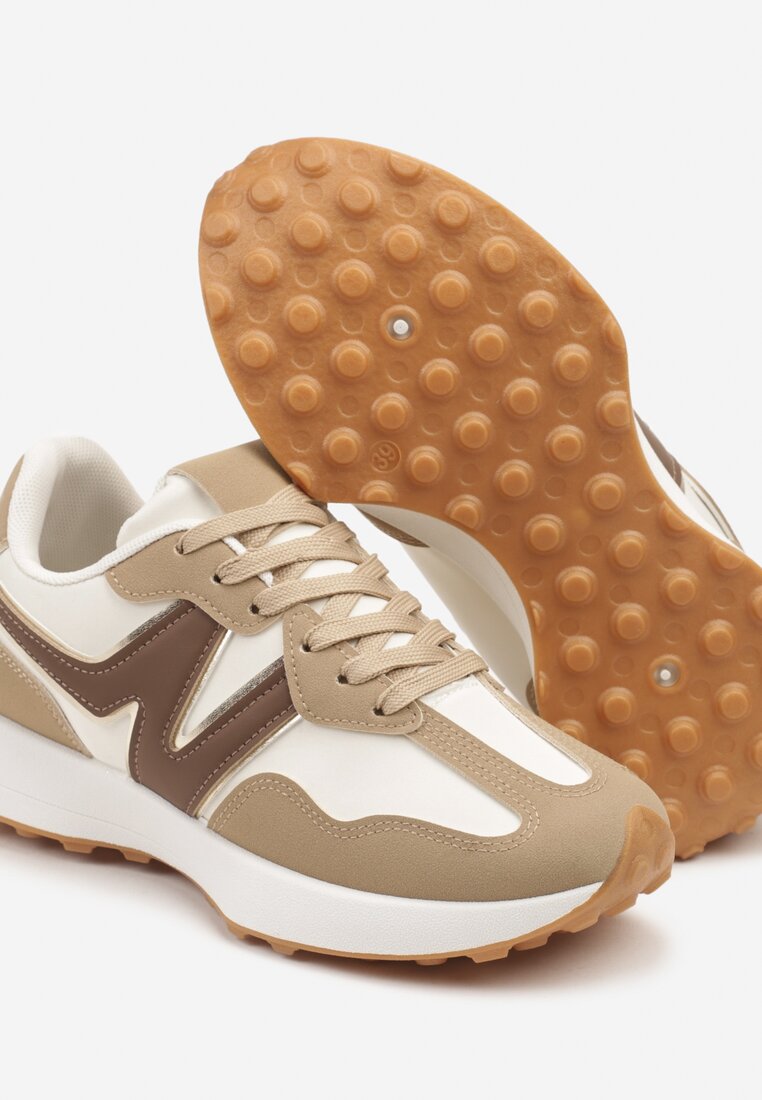 Sneakers Jenaviella Bej închis