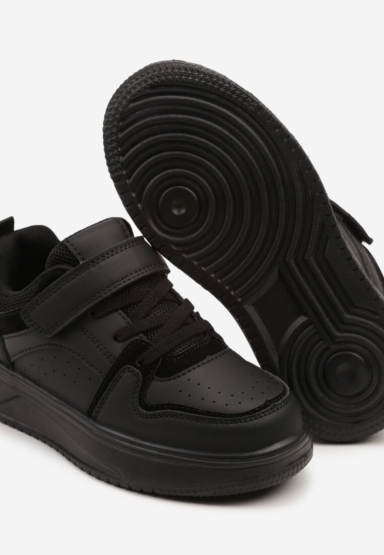 Czarne Buty Sportowe Sneakersy Clibee z Perforacją Ralriti