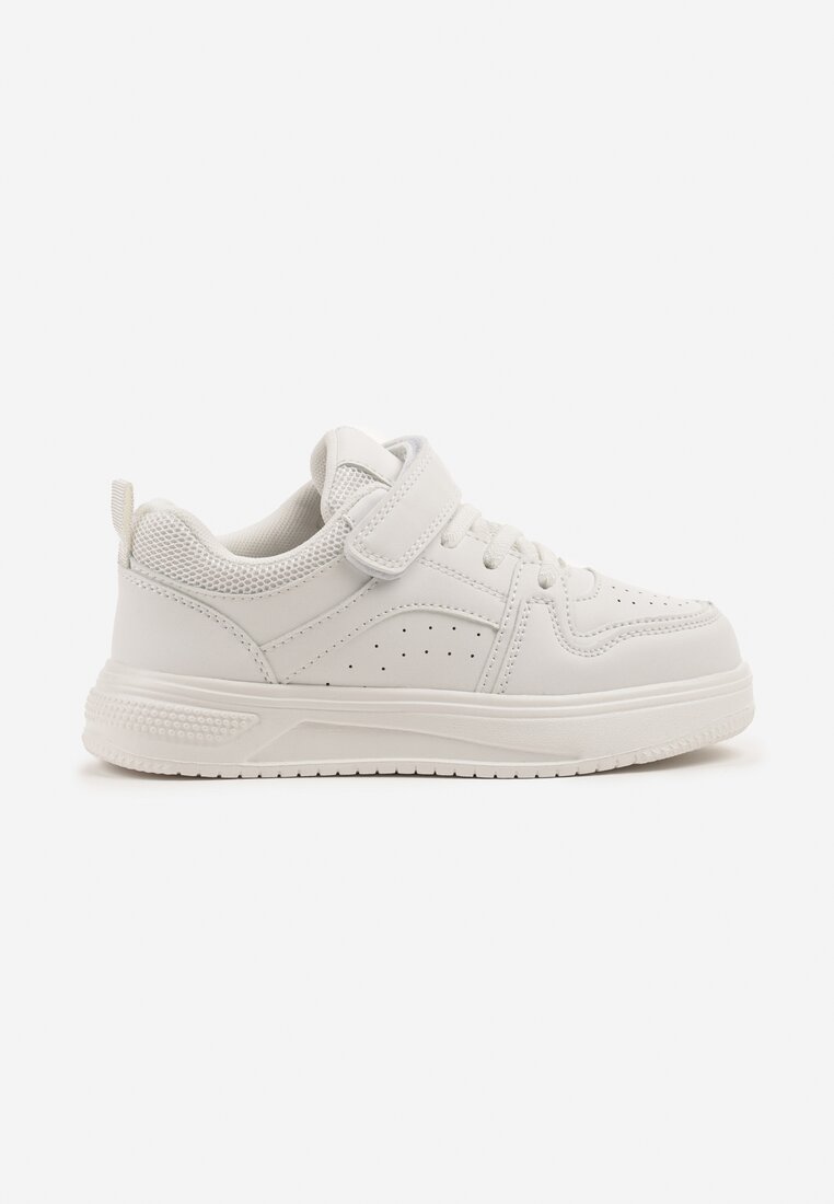 Białe Buty Sportowe Sneakersy Clibee z Perforacją Ralriti