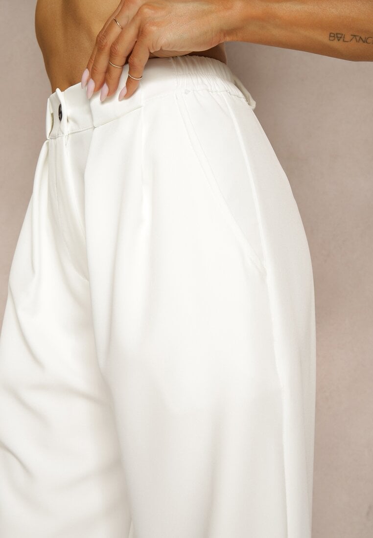 Pantaloni Uliadorea Albi