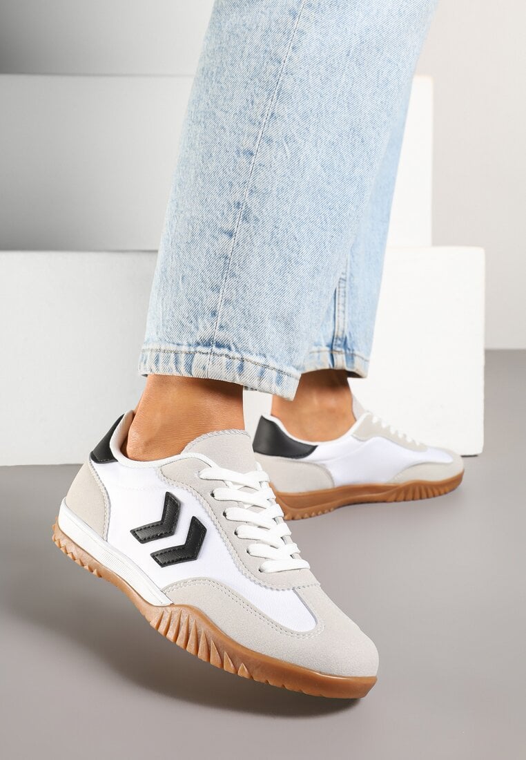 Sneakers Mepenna Alb cu negru